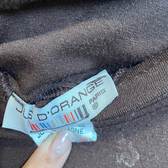 Jus D’Orange Paris Tiered Brown Boho Skirt - Picture 5 of 6